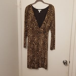 Charter Club Petite L Animal print dress